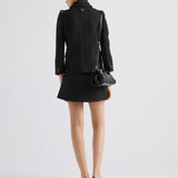 Double-breasted natté jacket