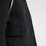 Double-breasted natté jacket