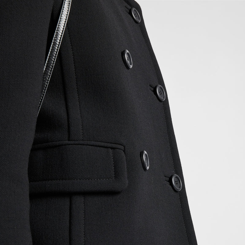 Double-breasted natté jacket