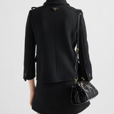 Double-breasted natté jacket