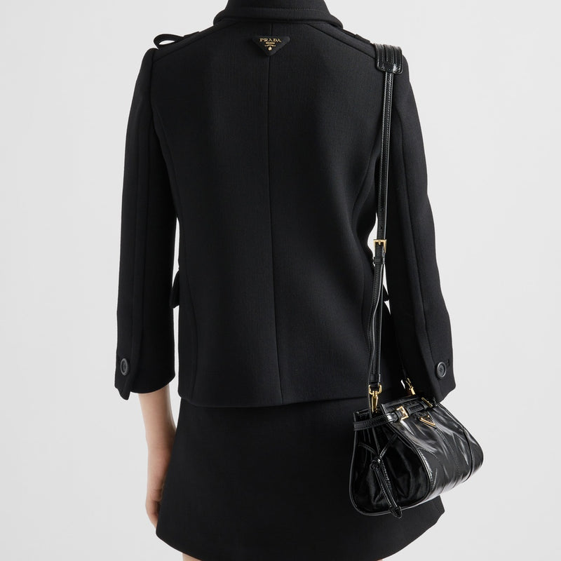 Double-breasted natté jacket