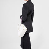 Double-breasted vintage-look rush stitch jacket