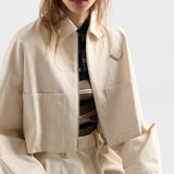 Chino blouson jacket