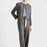 Prince of Wales check mouliné wool pants