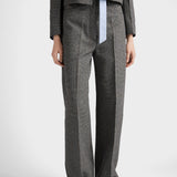 Prince of Wales check mouliné wool pants