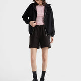 Reversible cotton jersey and Re-Nylon shorts