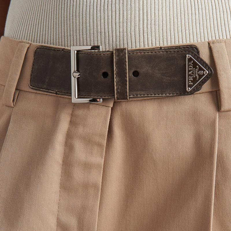Gabardine shorts
