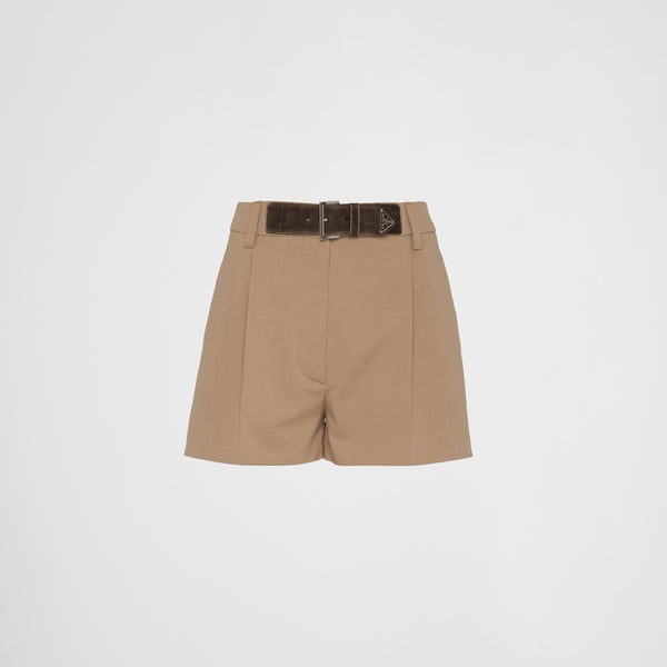 Gabardine shorts