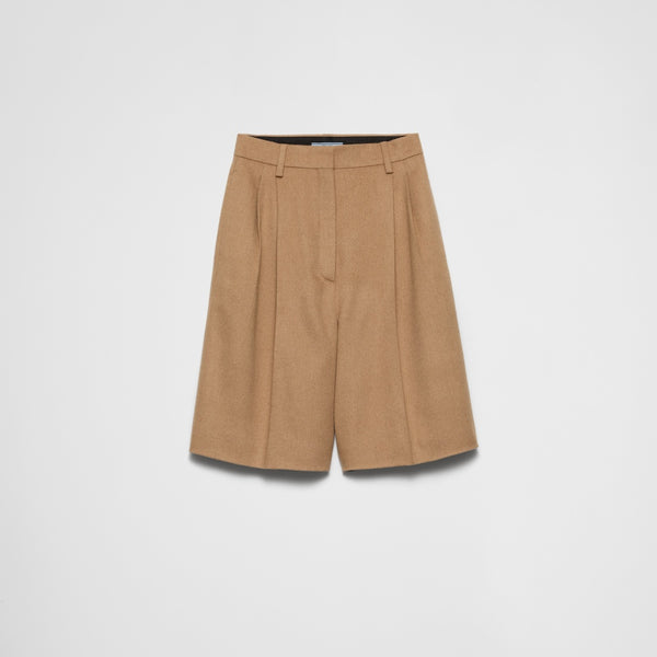 Camel-hair Bermudas