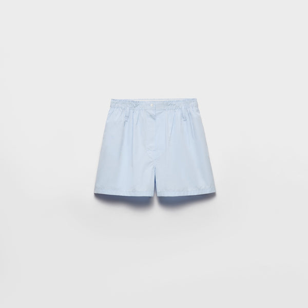 Cotton poplin shorts