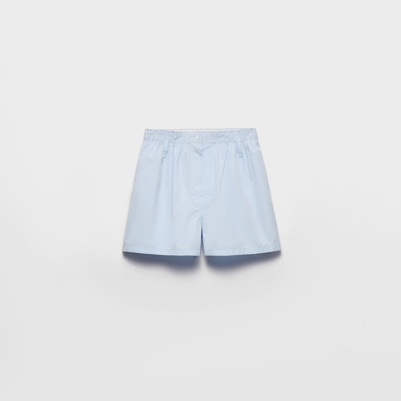 Cotton poplin shorts