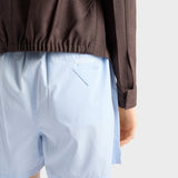 Cotton poplin shorts