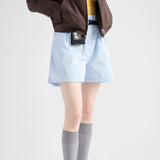 Cotton poplin shorts