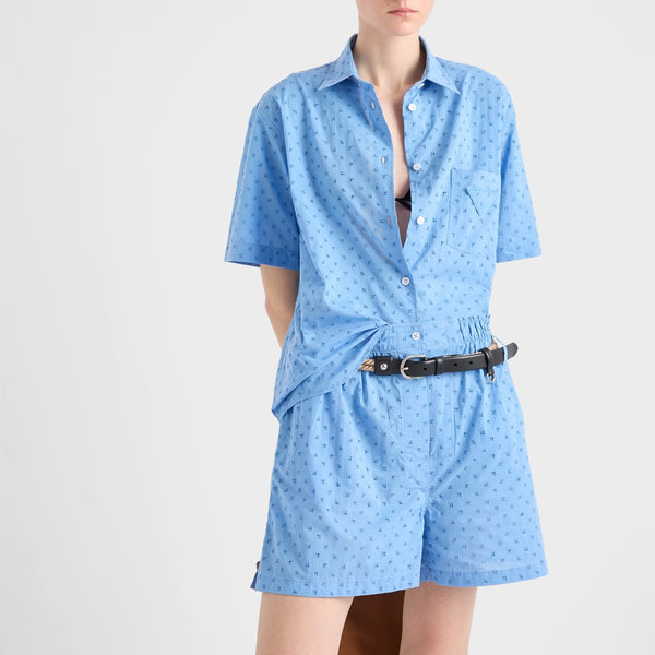 Eyelet lace Bermudas