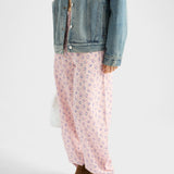 Floral print batiste pants