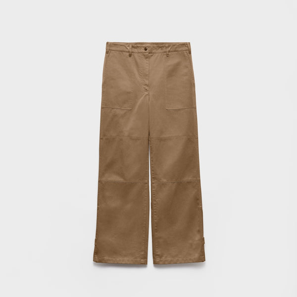 Wide-leg chino pants