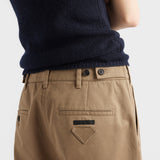 Wide-leg chino pants