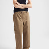 Wide-leg chino pants