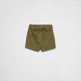 Washed chevron shorts