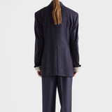 Wool pinstripe pants