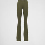 Ribbed knit cotton pants