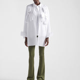 Ribbed knit cotton pants