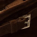 Prada Bonnie large suede handbag