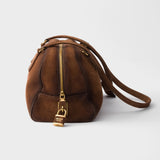 Prada Bowling medium suede bag