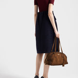 Prada Bowling medium suede bag