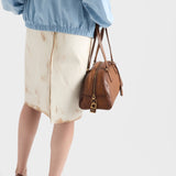 Prada Bowling medium top-handle leather bag