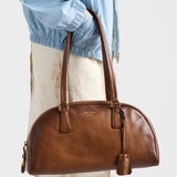 Prada Bowling medium top-handle leather bag