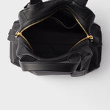 Medium leather top-handle bag