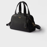 Medium leather top-handle bag