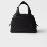 Medium leather top-handle bag