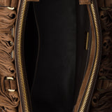 Prada Galleria medium suede bag with fringe
