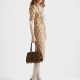 Prada Galleria medium suede bag with fringe