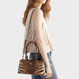 Prada Galleria medium printed Saffiano leather bag