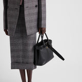 Prada Buckle small leather handbag with belt