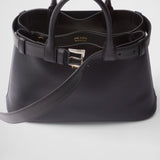 Prada Buckle small leather handbag with belt