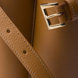 Prada Buckle medium leather handbag with double belt