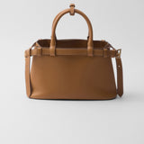 Prada Buckle small leather handbag with double belt