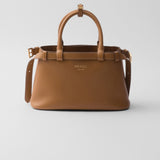 Prada Buckle small leather handbag with double belt