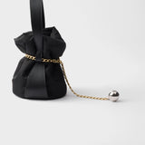 Prada Petit Sac Noir mini Re-Nylon and nappa leather bucket bag