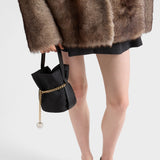 Prada Petit Sac Noir mini Re-Nylon and nappa leather bucket bag