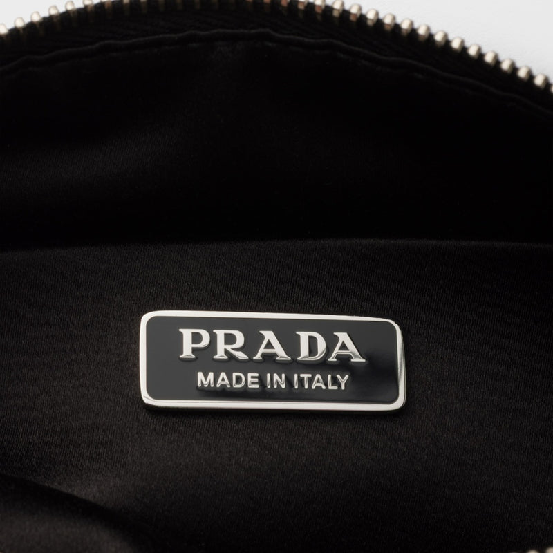 Mini crystal-studded bag with shoulder strap