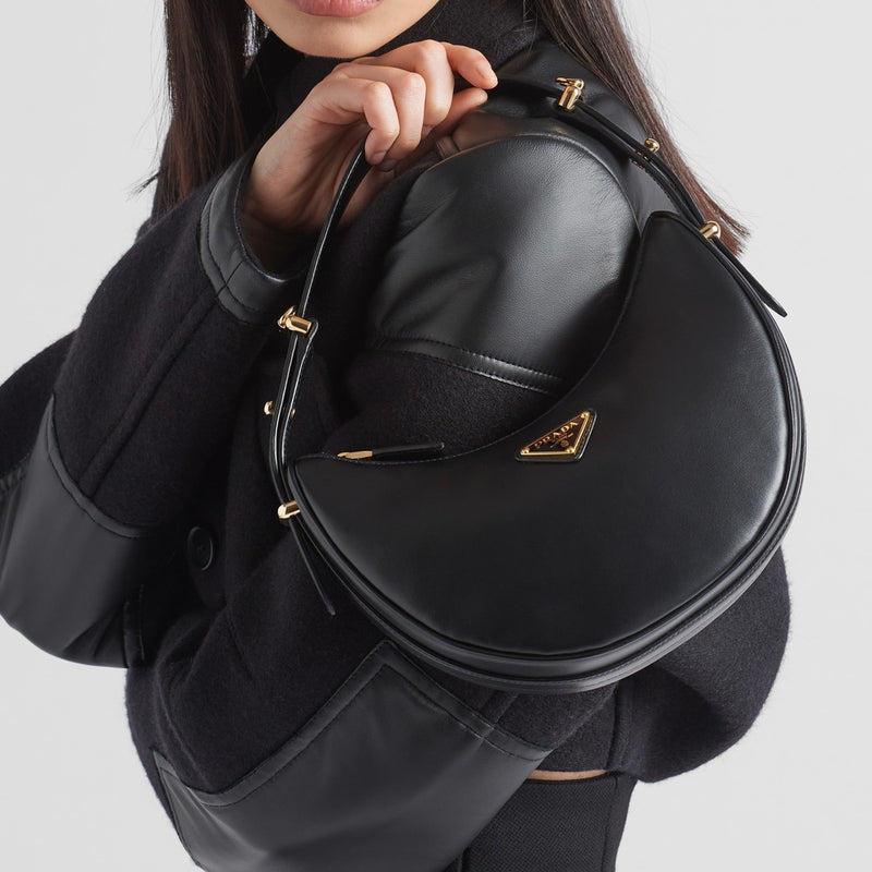 Prada Arqué small leather shoulder bag