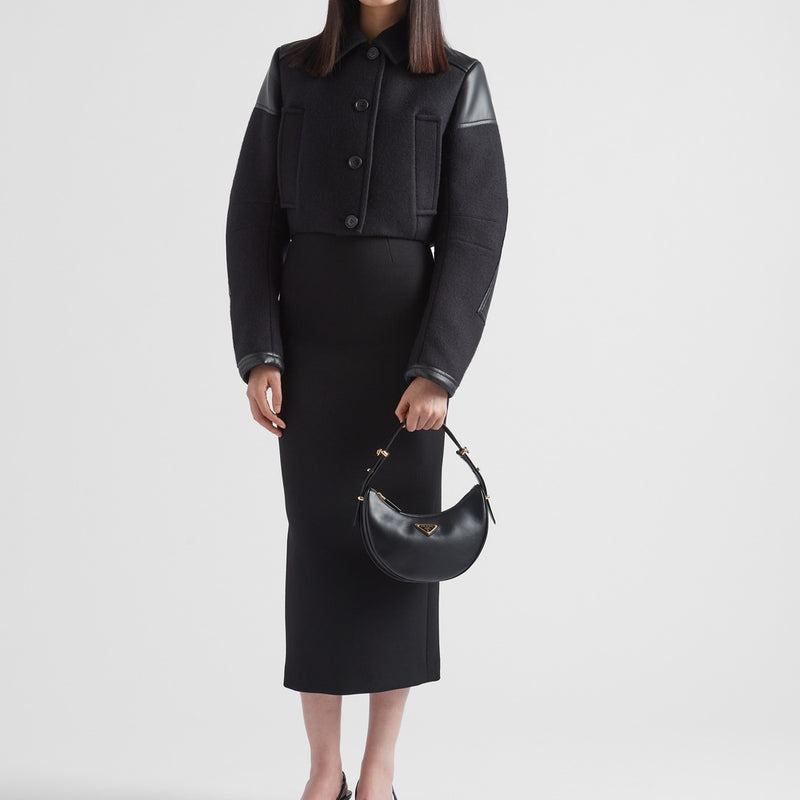 Prada Arqué small leather shoulder bag