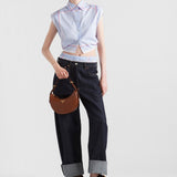 Prada Arqué small leather shoulder bag