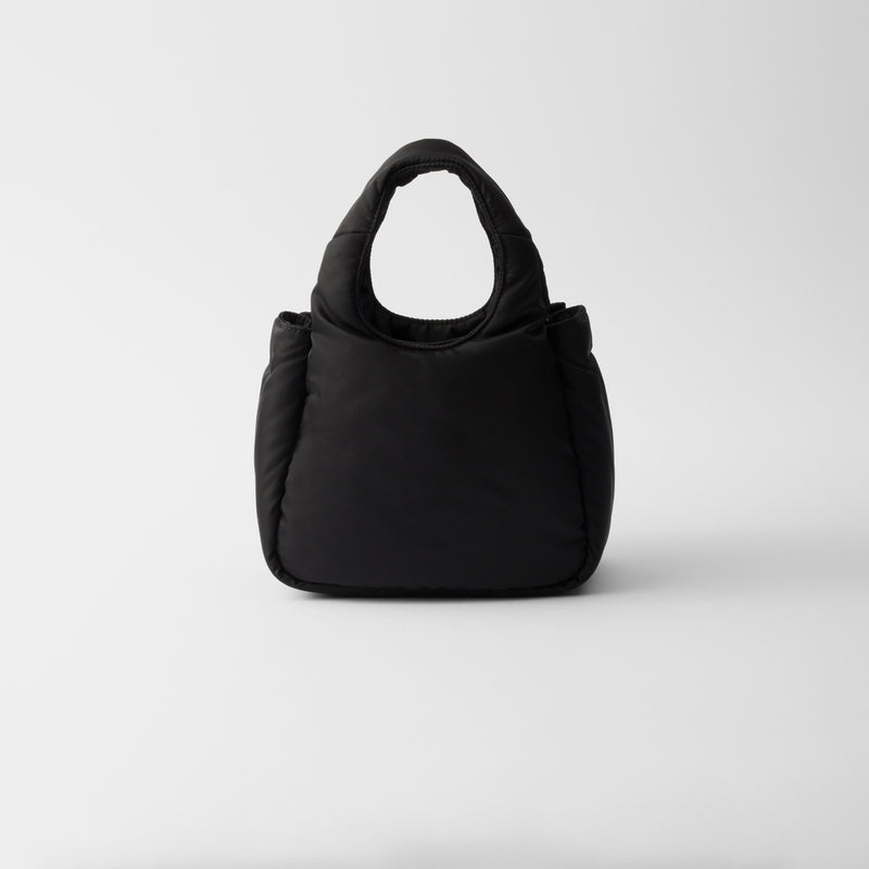 Mini padded Re-Nylon bag with bow