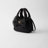 Mini padded Re-Nylon bag with bow